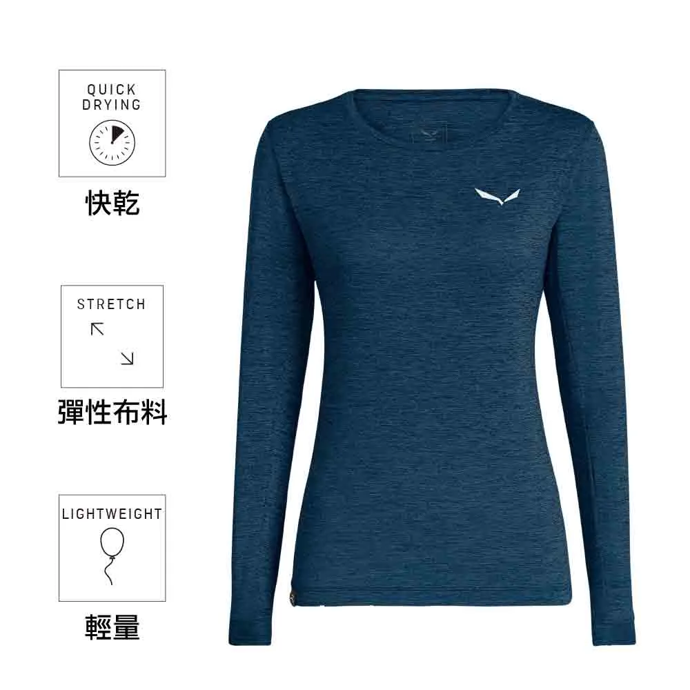 女裝長袖快乾衫 Puez Melange Dry W Long Sleeves Tee