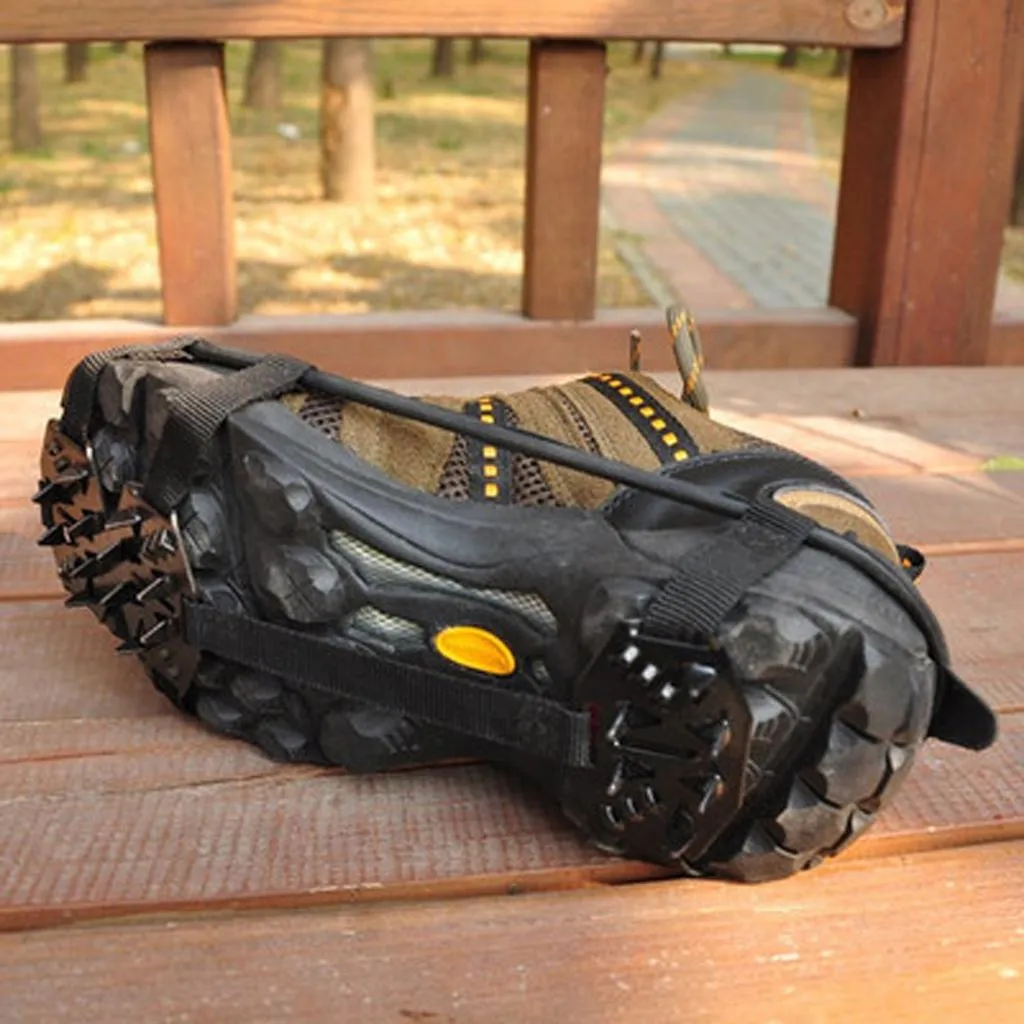 1 Pair 24 Teeth Anti-slip Ice Snow Shoeing Walk Cleats | Traction Ice Snow Grips