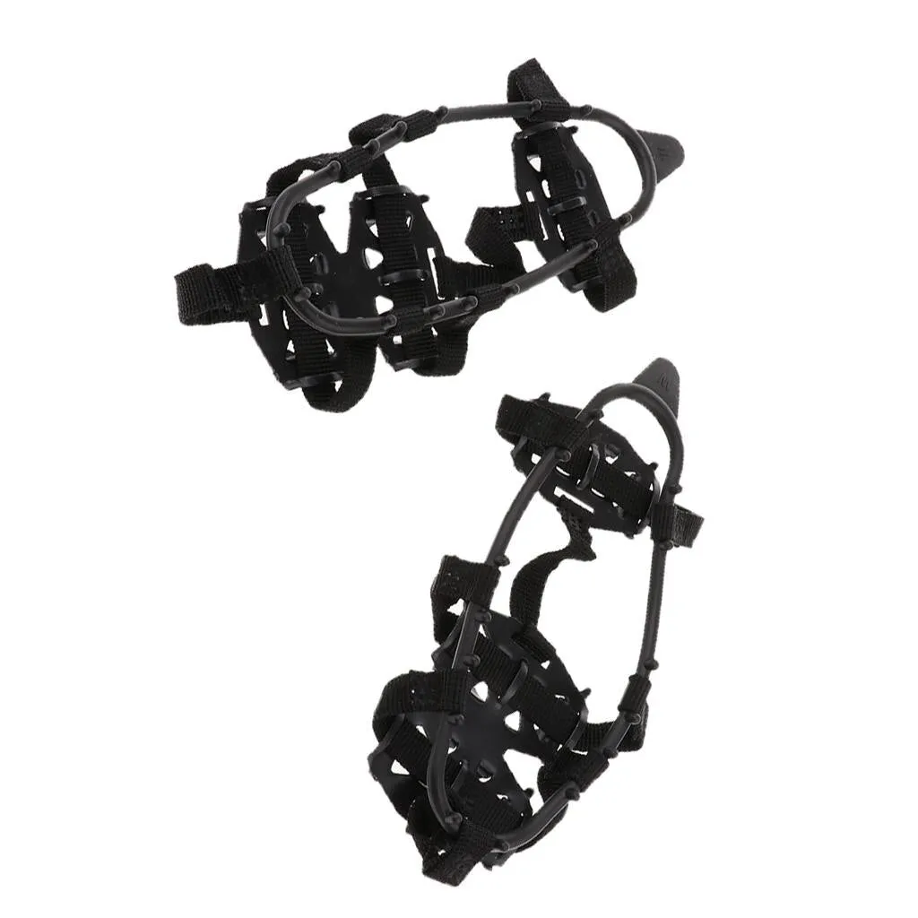 1 Pair 24 Teeth Anti-slip Ice Snow Shoeing Walk Cleats | Traction Ice Snow Grips