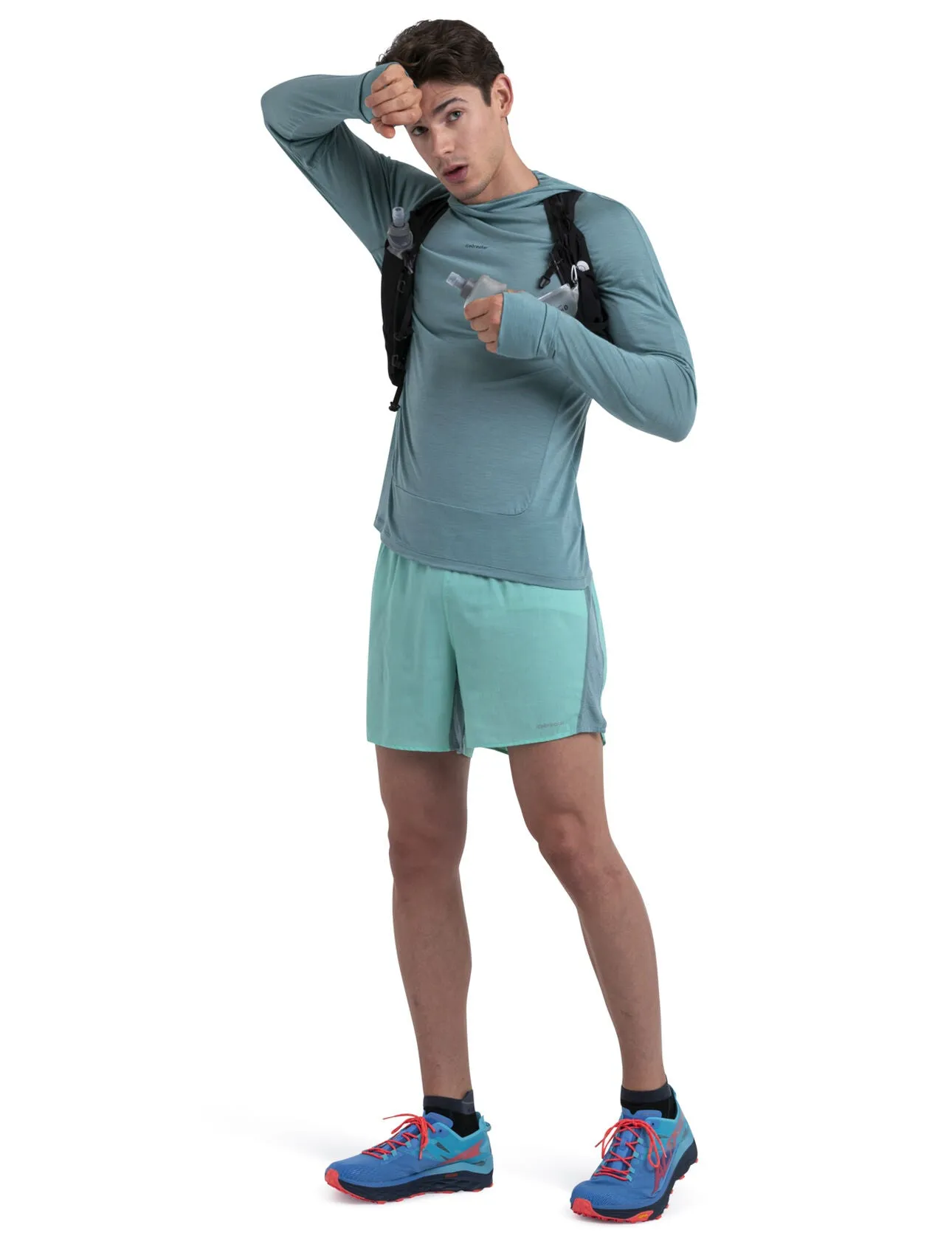125 Cool-Lite Merino Blend Sphere Long Sleeve Hoodie (Men's) - IB0A56EU - Past Season