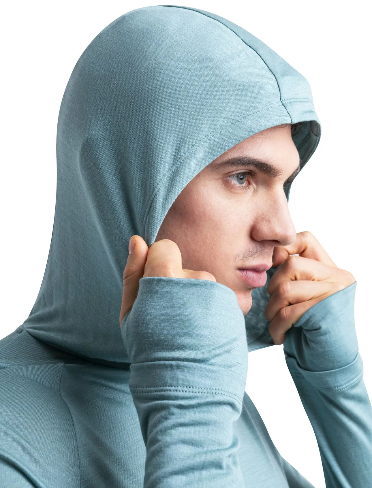 125 Cool-Lite Merino Blend Sphere Long Sleeve Hoodie (Men's) - IB0A56EU - Past Season