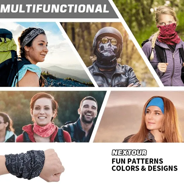 2 Piece: Neck Gaiter Bandana Face Mask