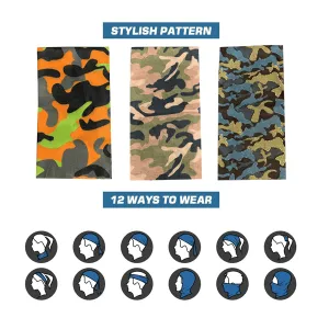 2 Piece: Neck Gaiter Bandana Face Mask