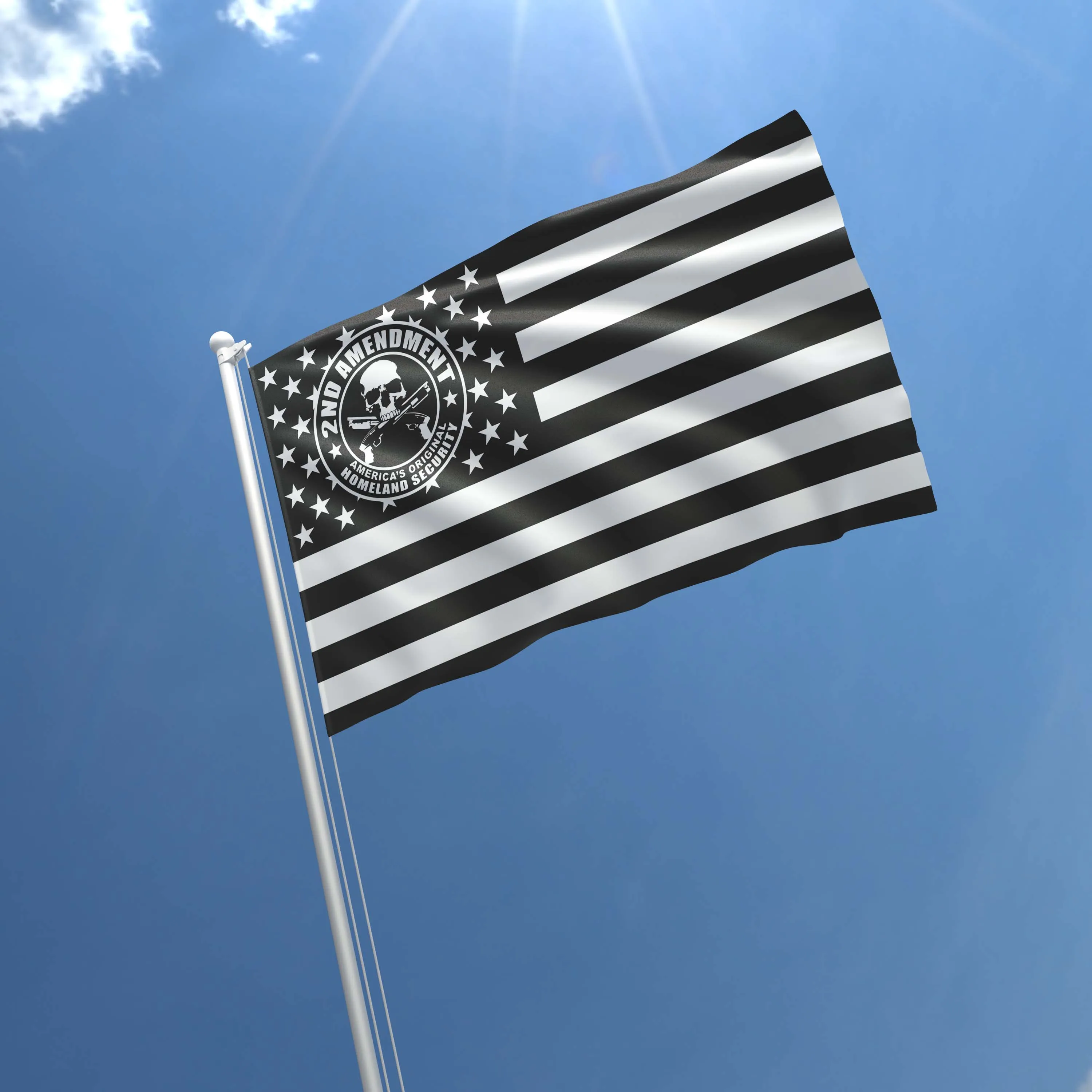 2nd Amendment America's Homeland Security Flag Banner