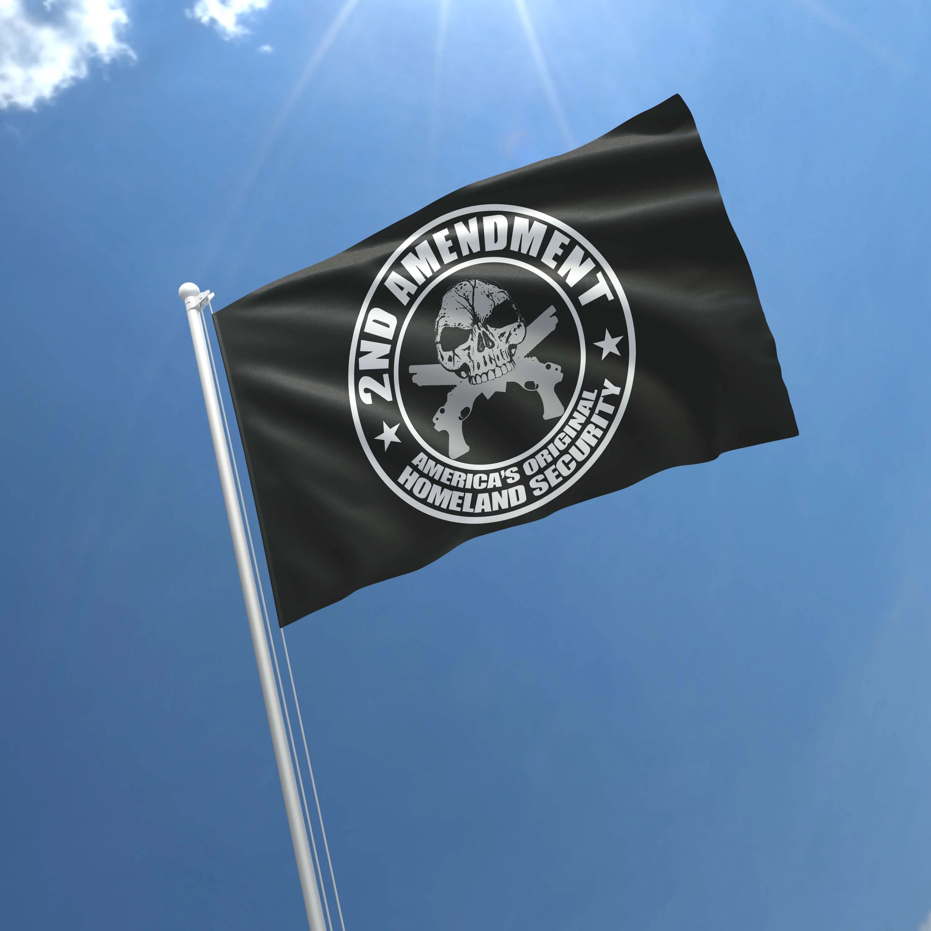 2nd Amendment America's Homeland Security Flag Banner