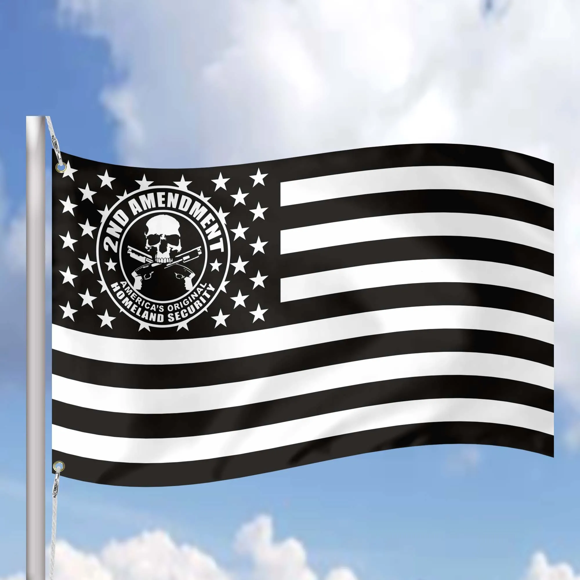 2nd Amendment America's Homeland Security Flag Banner