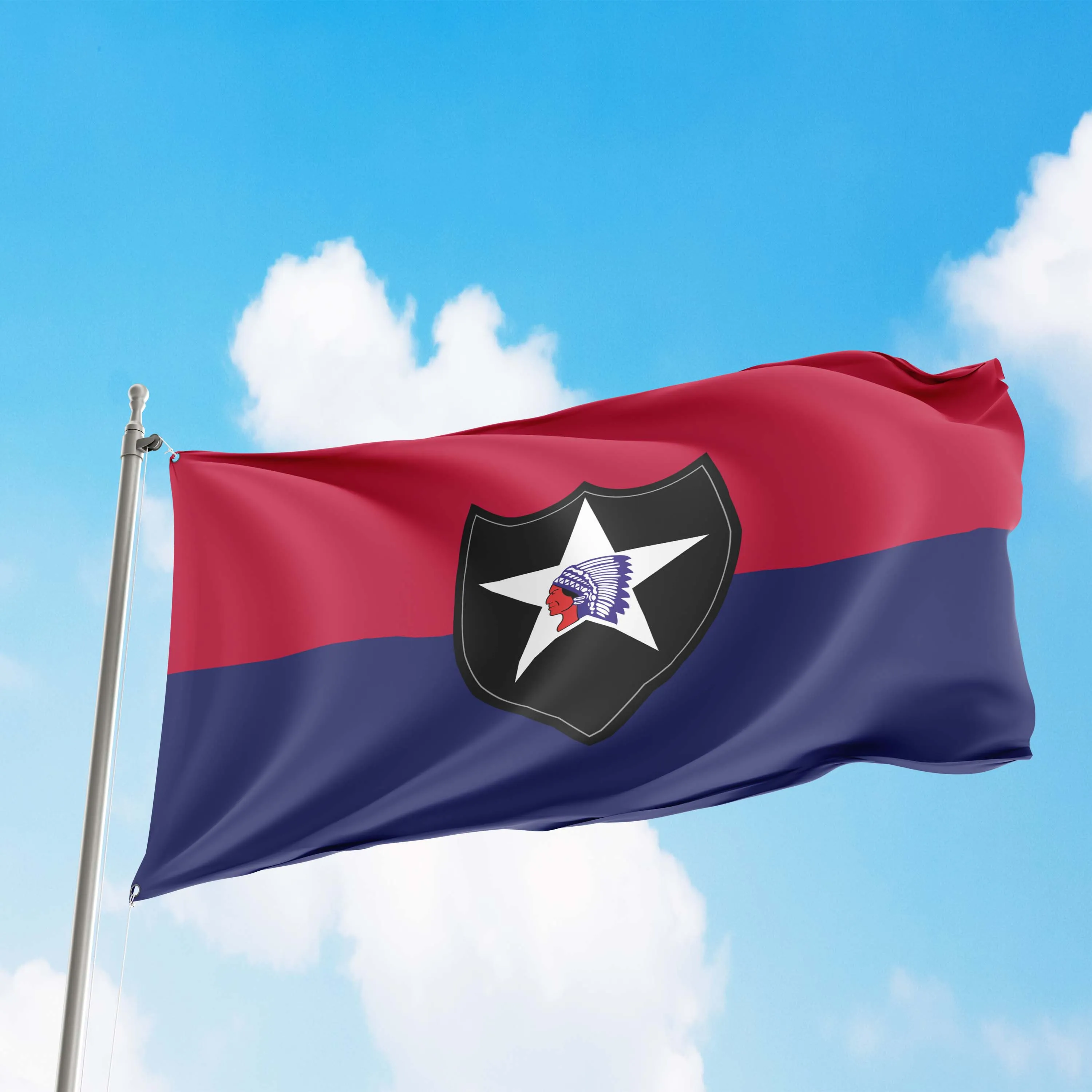 2nd Infantry Division (United States) Flag Banner