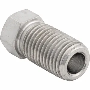 3/16" (3/8-24 Inverted) | Stainless Steel Brake Line Tube Nut | Long | 10ct