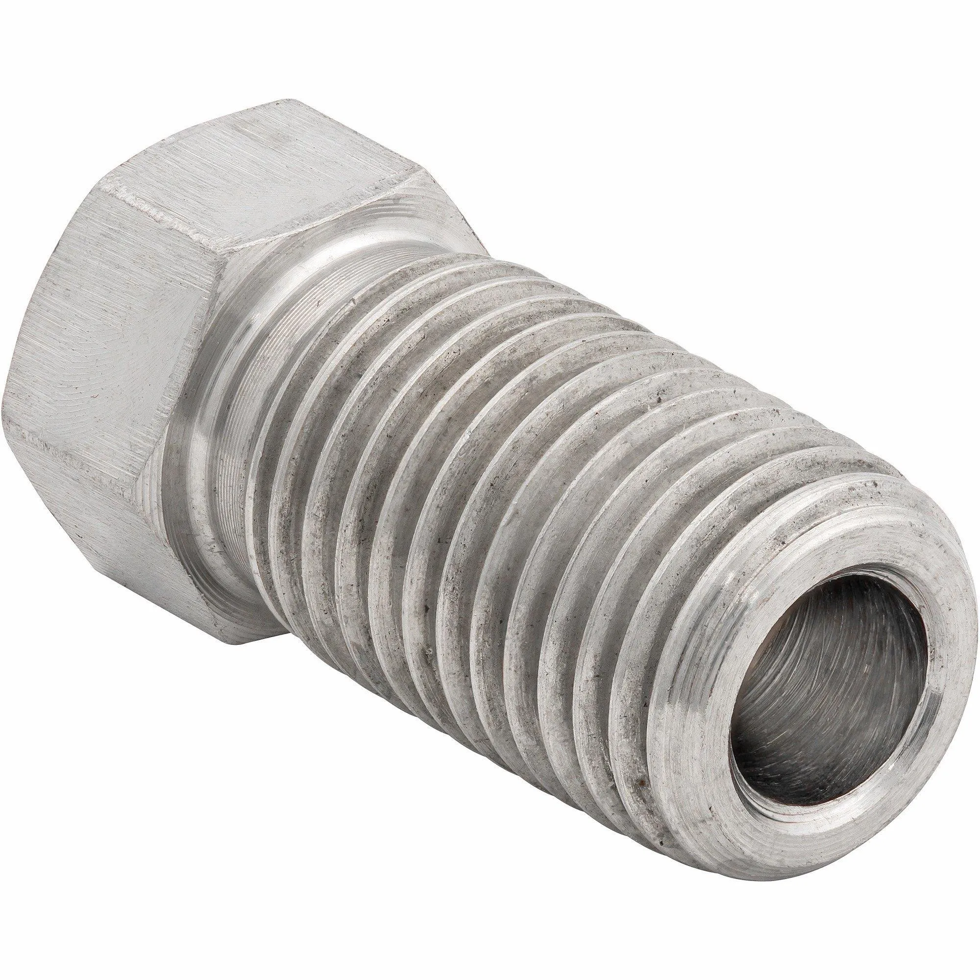 3/16" (3/8-24 Inverted) | Stainless Steel Brake Line Tube Nut | Long | 10ct