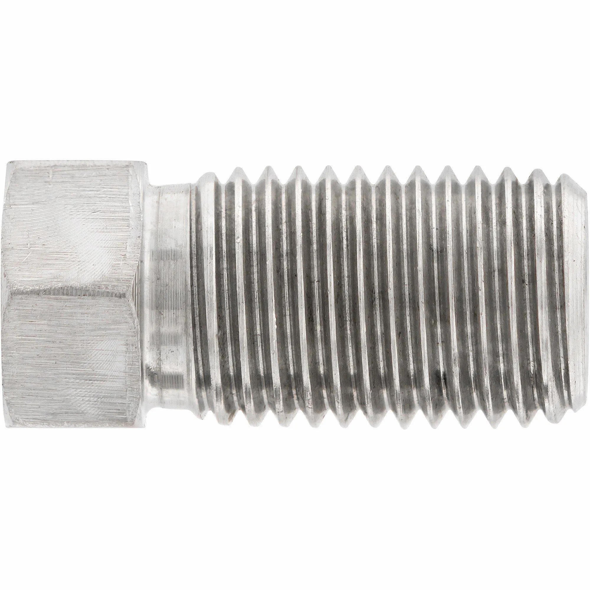 3/16" (3/8-24 Inverted) | Stainless Steel Brake Line Tube Nut | Long | 10ct
