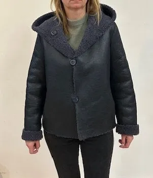 399HD G  Reversible shearling jacket   just 3 left 1/S  1/M  1/L   $450 sorry no additional discounts apply
