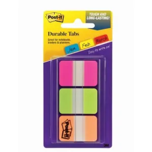 3M Post-it Durable Index Tabs 686-PGO