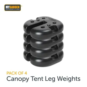 4 Piece Square Canopy Leg Weights for Gazebos, Marquees and Market Stalls