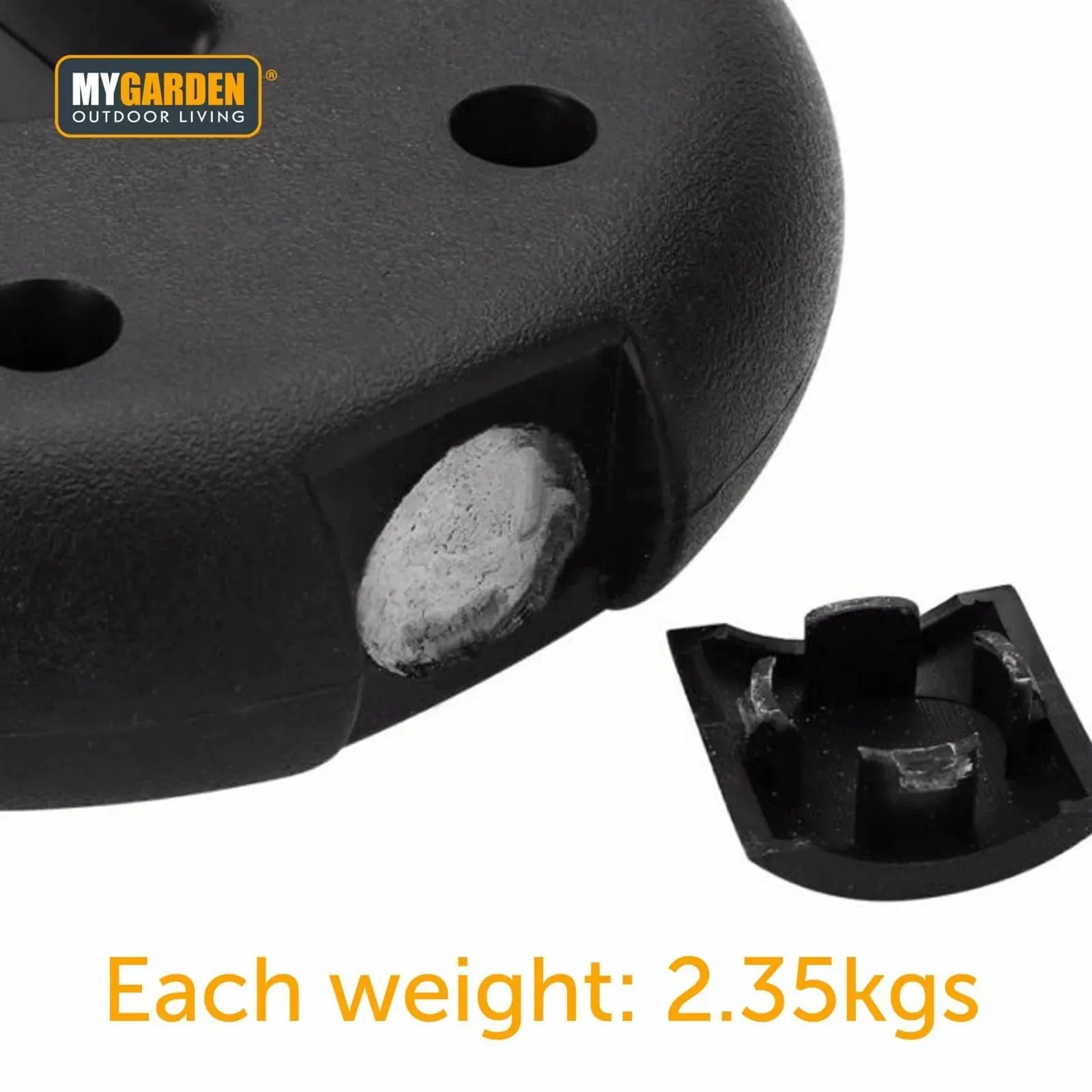 4 Piece Square Canopy Leg Weights for Gazebos, Marquees and Market Stalls