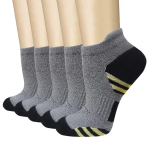 5-Pairs Low Cut Compression Socks Plantar Fasciitis for Women Men | Actinput
