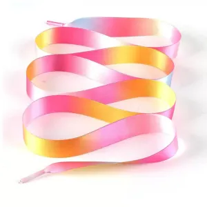 8 Eyelet Pastel Ribbon Laces (120 cm / 47 in)