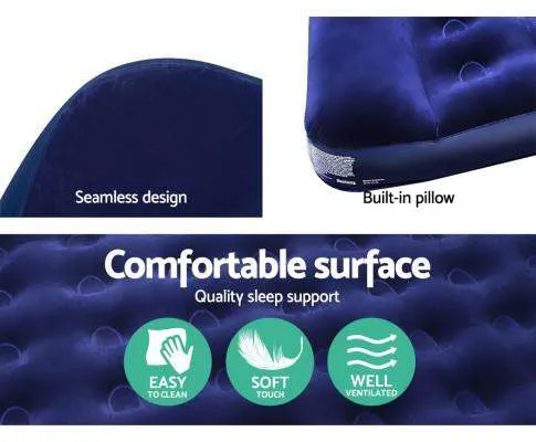 Affordable Inflatable Air Mattress - Navy