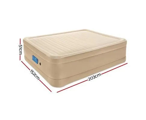 Air Qurrn Bed Inflatable Mattress Fortech Built-in AC Pump Home Sleeping