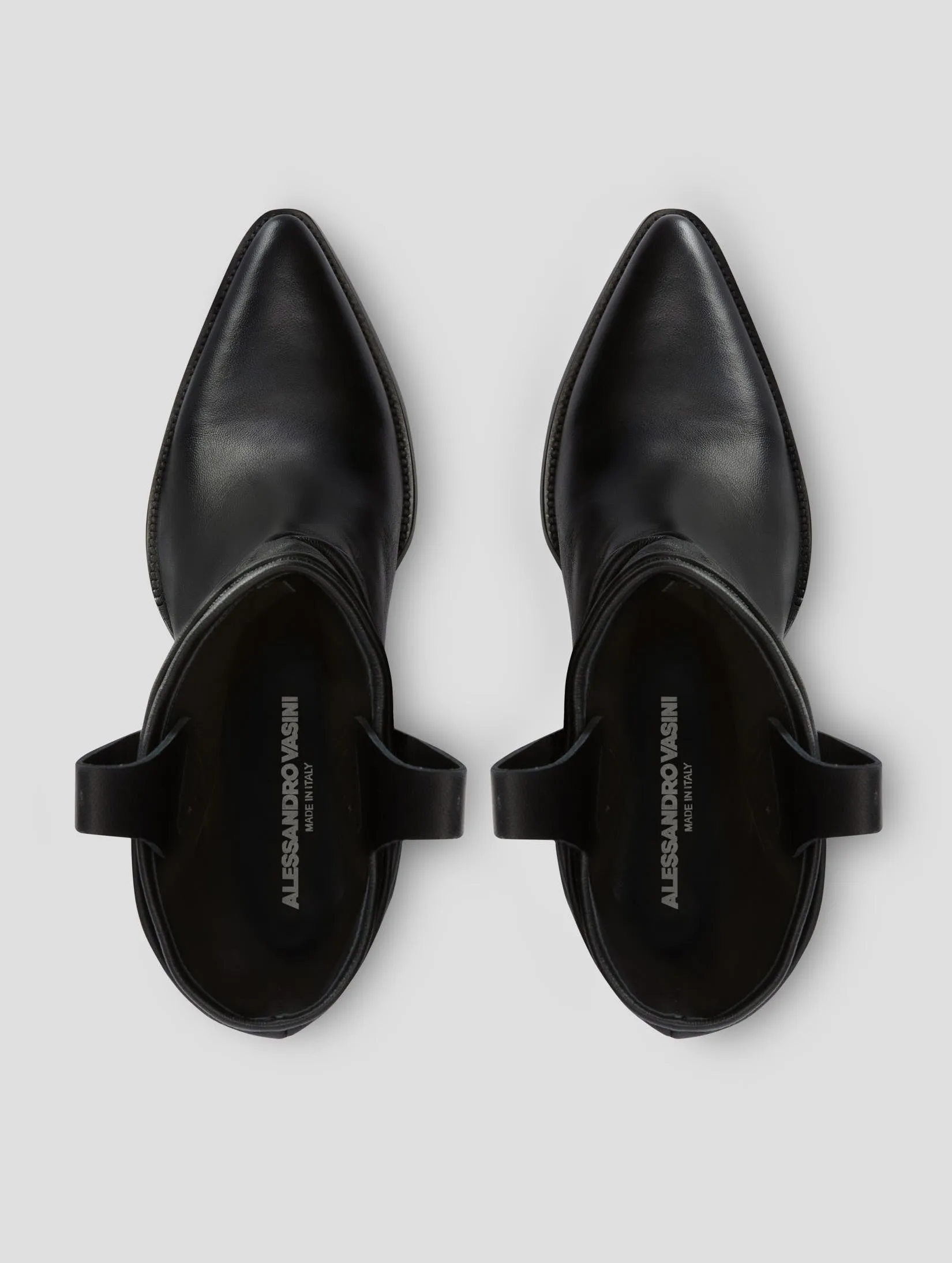 ALISON 80MM WRINKLED BOOT IN BLACK NAPPA -Woman