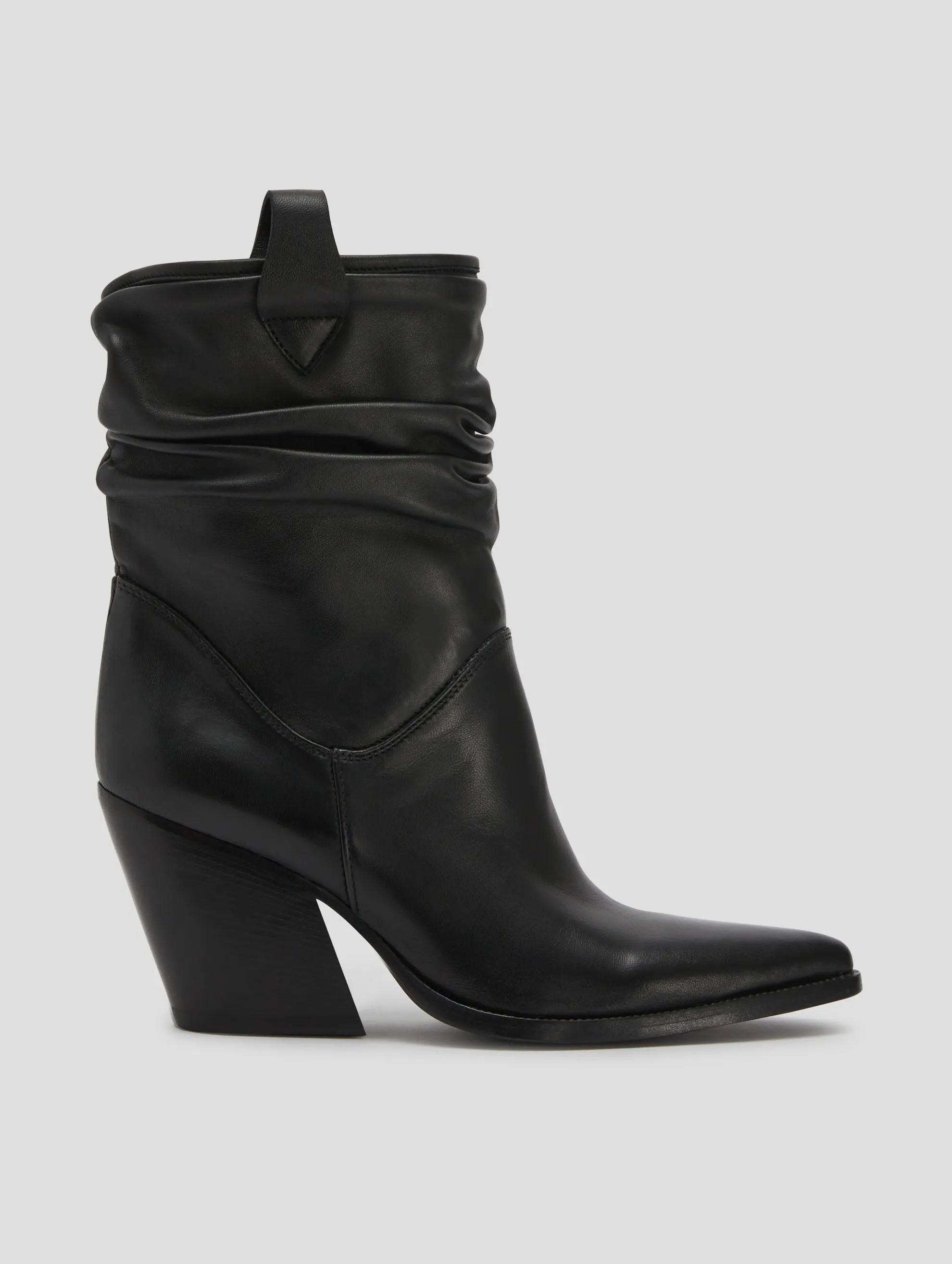 ALISON 80MM WRINKLED BOOT IN BLACK NAPPA -Woman