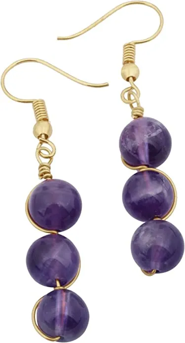 Amethyst crystal Earrings