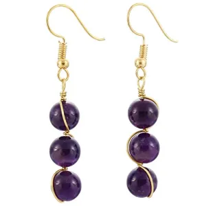 Amethyst crystal Earrings