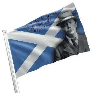 Arthur Conan Doyle British Writer Flag Banner