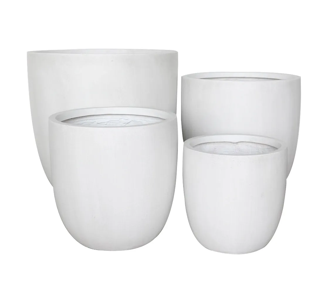 Asher Egg Pot White Terrazzo 350 mm