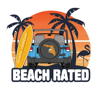 Beach Rated Florida Sticker