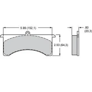 BP-40 Pad Set For GN 6 Piston Caliper