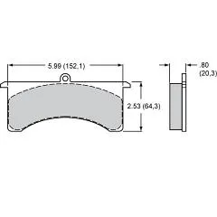 BP-40 Pad Set For GN 6 Piston Caliper