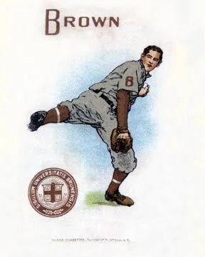 Brown University Baseball Art Litho  7198