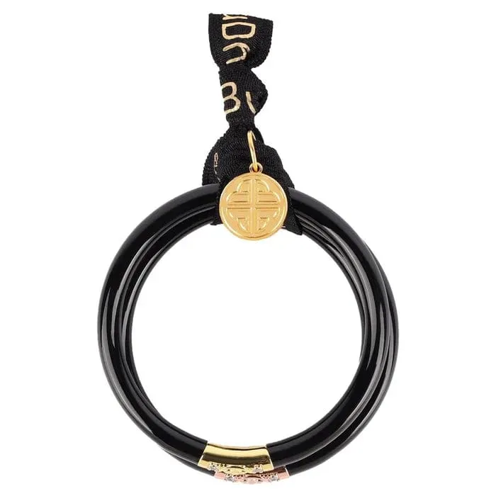 BuDhaGirl All Weather Bangles (Three Kings) In Black
