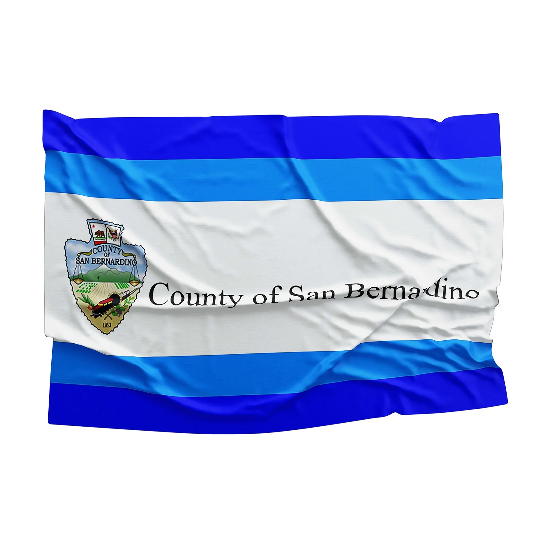 California State County of San Bernardino Cities USA United States of America Flag Banner
