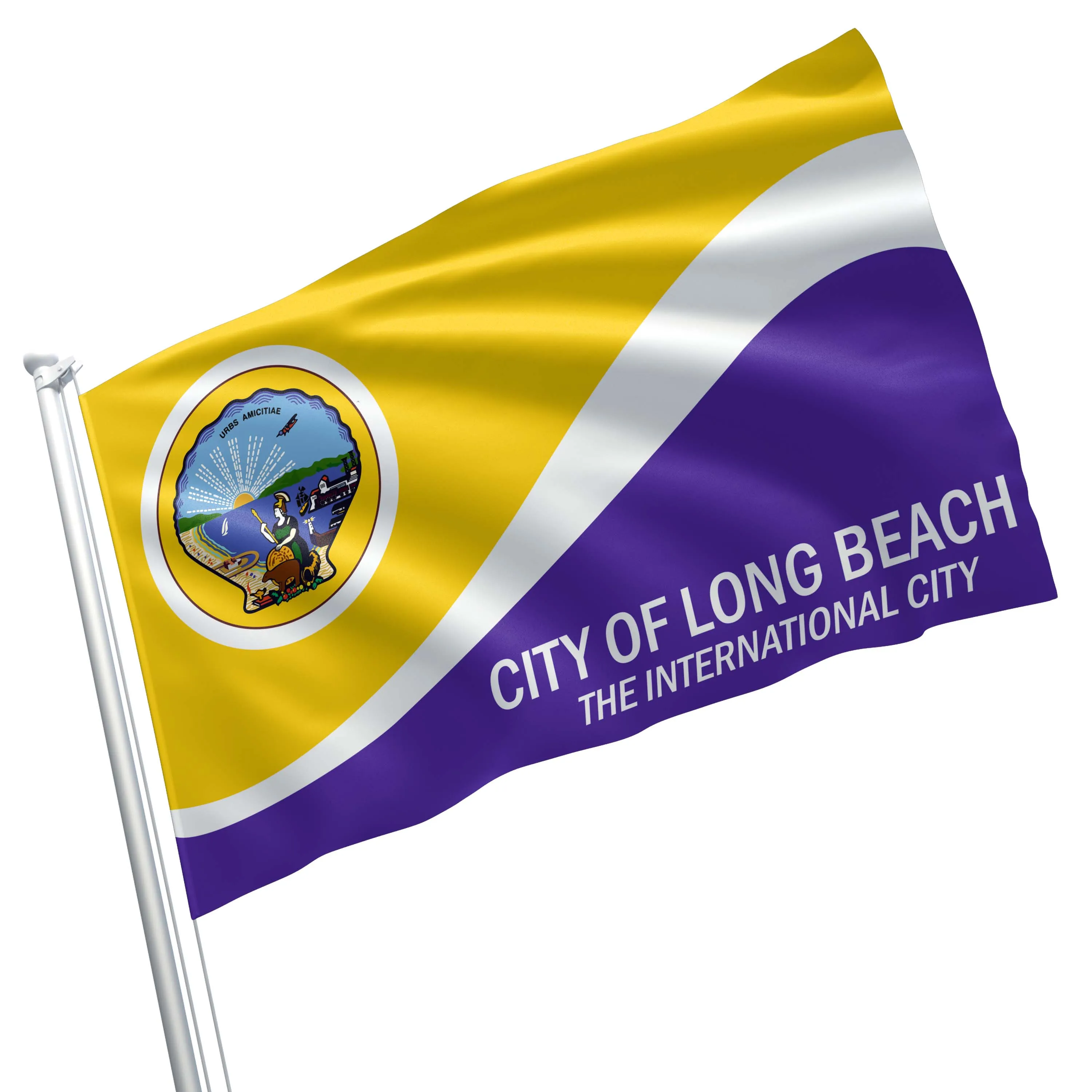 California State Los Angeles County Cities USA United States of America Flag Banner
