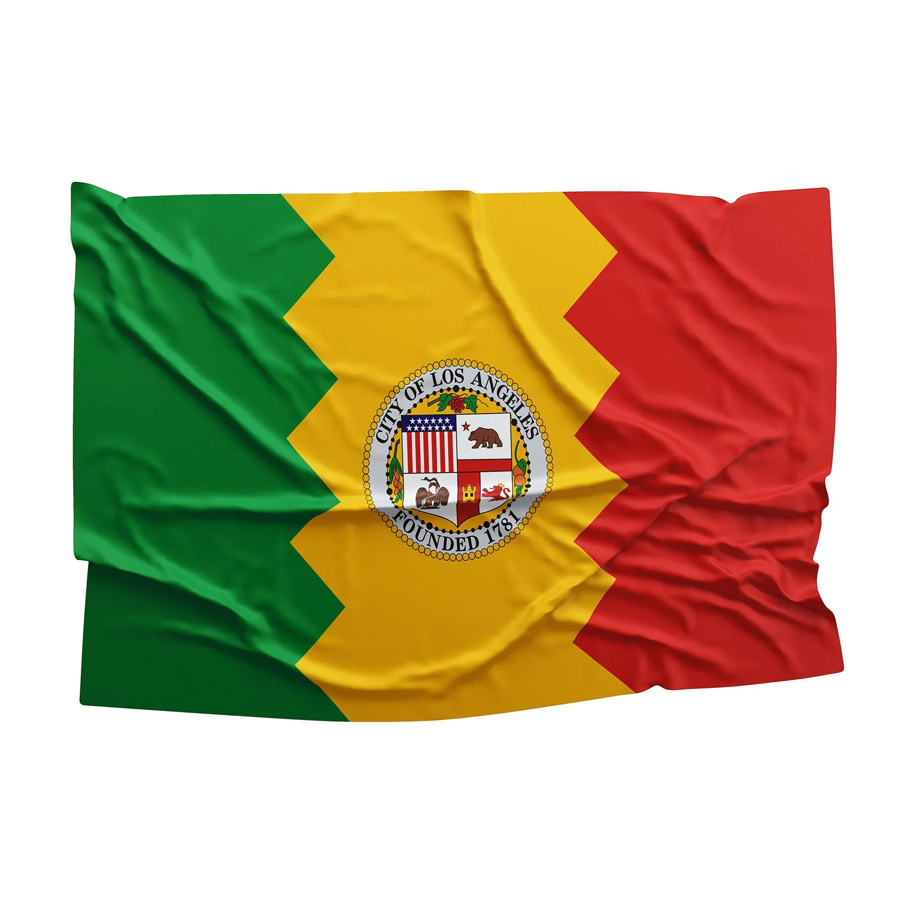 California State Los Angeles County Cities USA United States of America Flag Banner