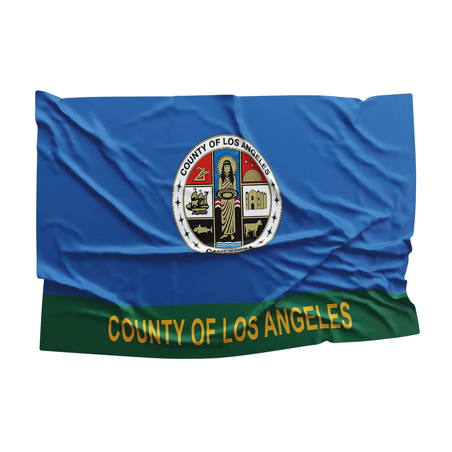 California State Los Angeles County Cities USA United States of America Flag Banner