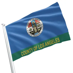 California State Los Angeles County Cities USA United States of America Flag Banner
