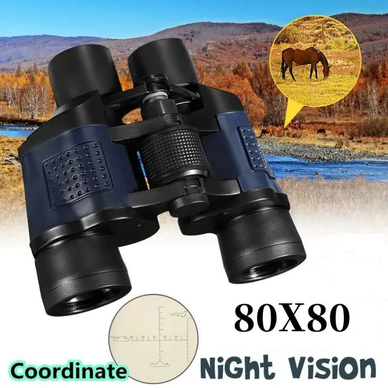 Camping Binoculars 80X80 Long Range 15000m HD High Power Telescope Tourism Binoculars Long Range Powerful Binoculars Hunting