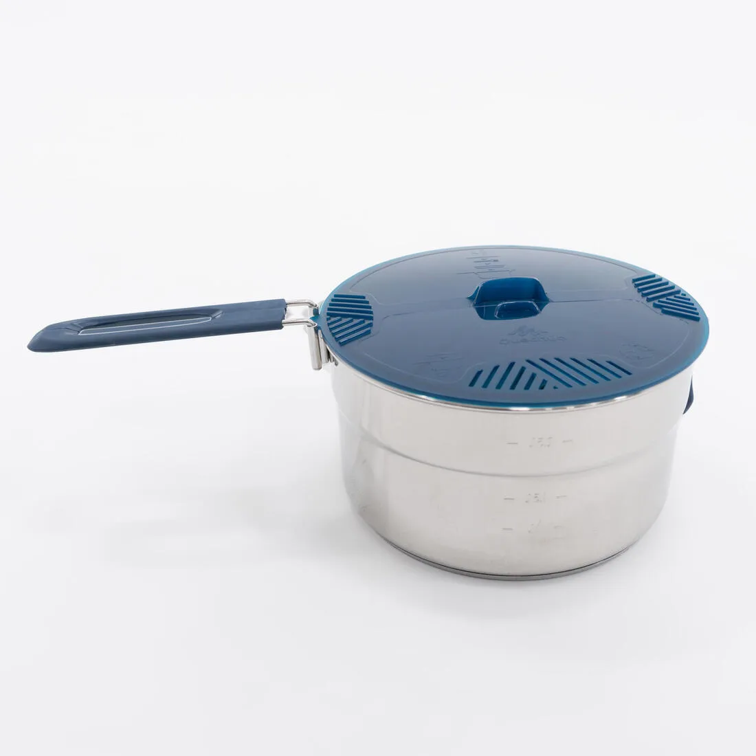 Camping cooking set in stainless steel 100 - 4 persons- 18 items.