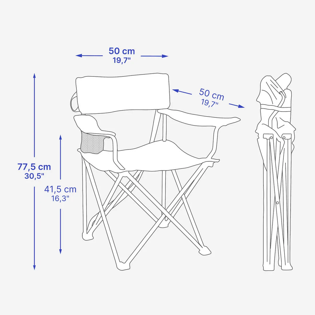 Camping Folding Armchair - Basic