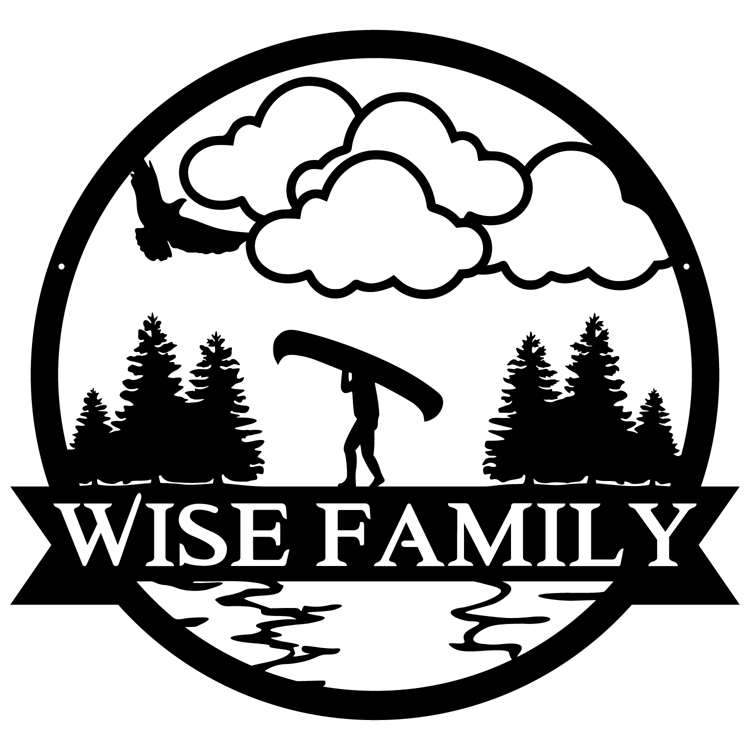 Canoe Outdoor Monogram