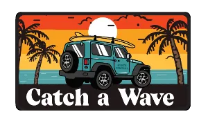 Catch a Wave Sticker