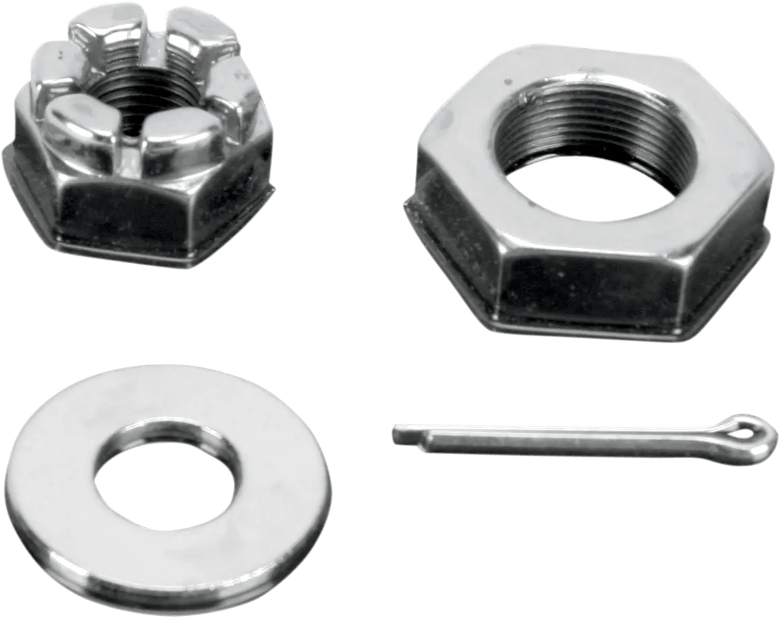 Colony 8769-3 Axle Nuts and Washer Kit with 1/2in.-20 Thread - Chrome