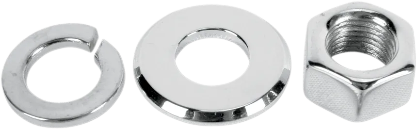 Colony 8769-3 Axle Nuts and Washer Kit with 1/2in.-20 Thread - Chrome