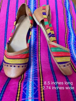 Colorful Leather Slides - Zapatias Multi Colores de Cuero
