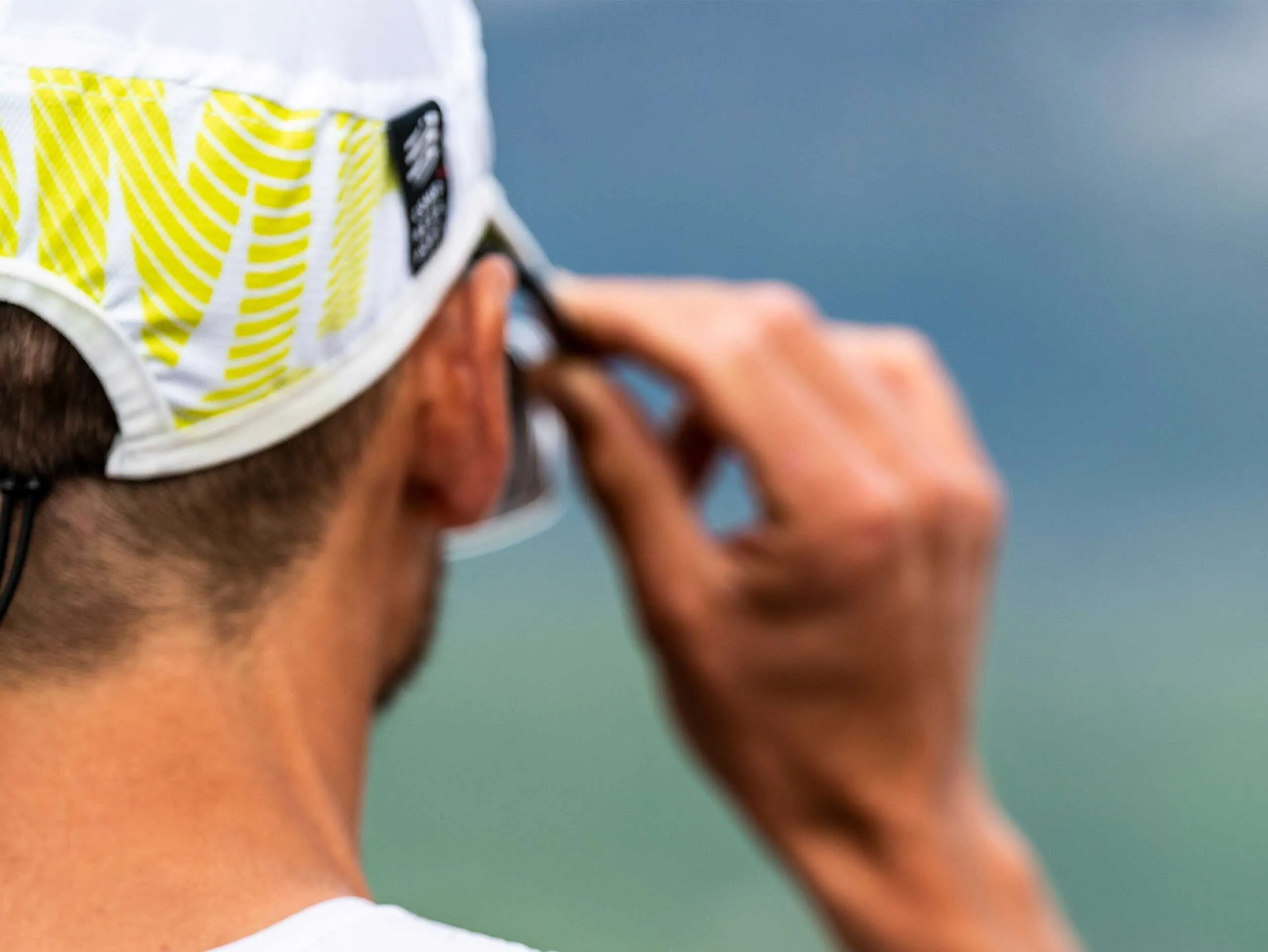 Compressport Unisex's Pro Racing Cap - White/Evening Primrose
