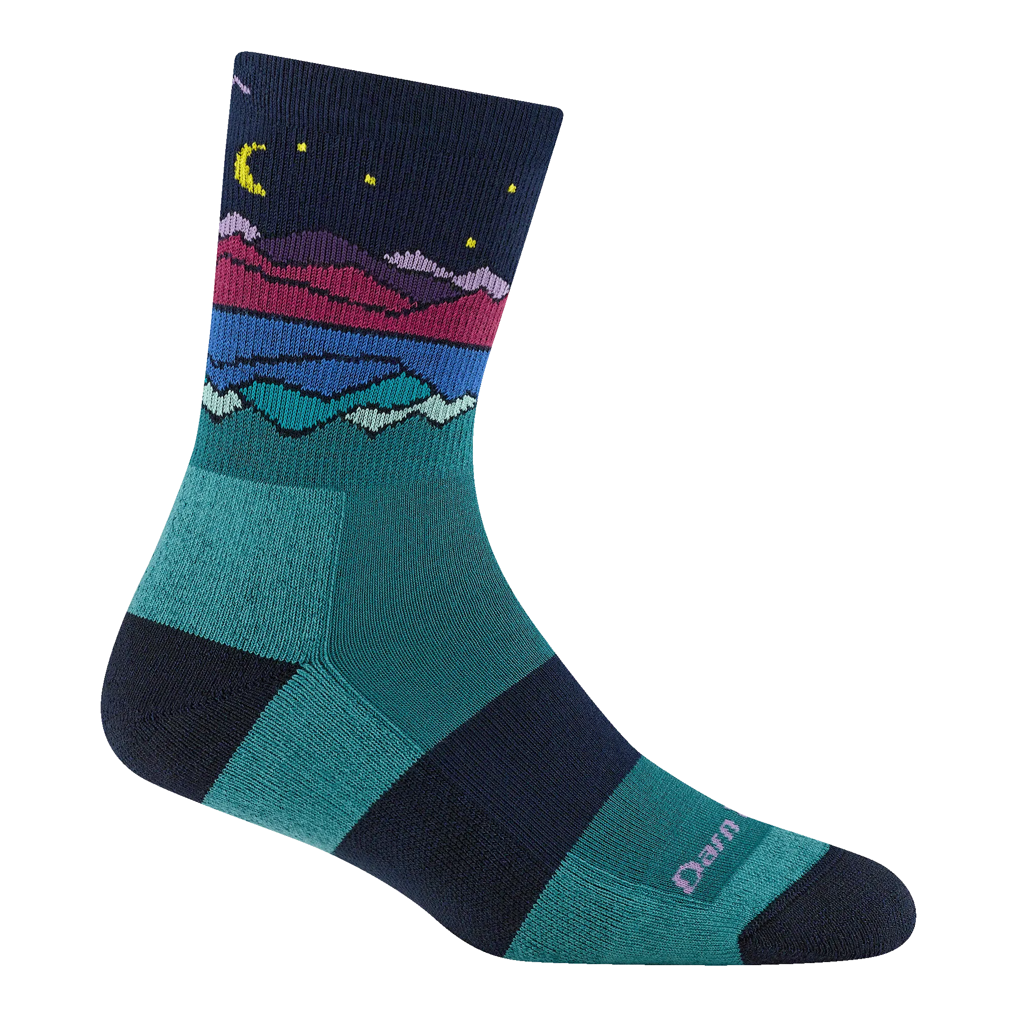 Darn Tough Womens Mirror Lake Coolmax Micro Crew Midweight Hiking Socks