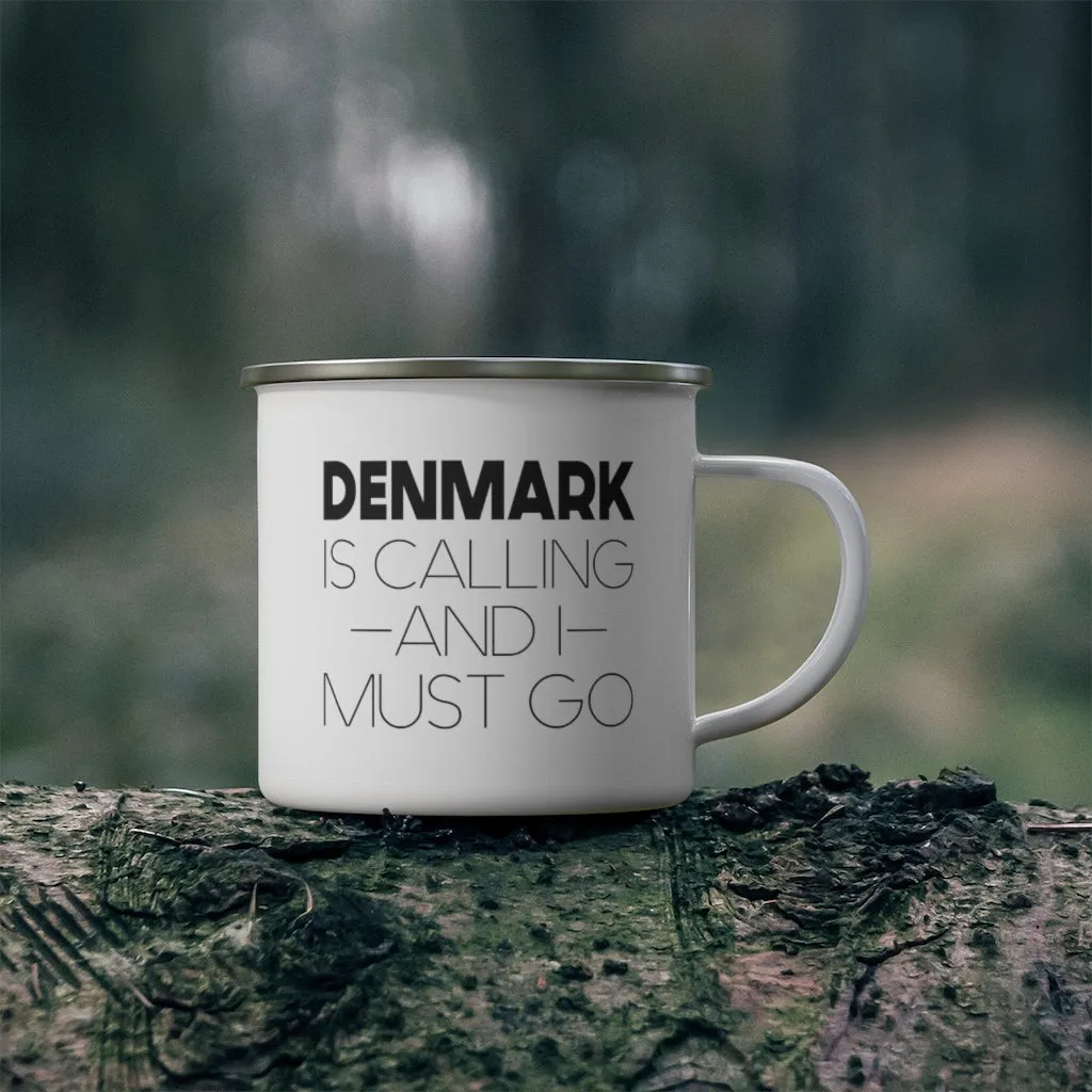 Denmark Is Calling And I Must Go Camping Mug