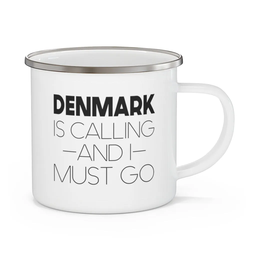 Denmark Is Calling And I Must Go Camping Mug